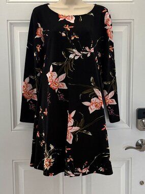 Black Floral Dress by Oeuvre